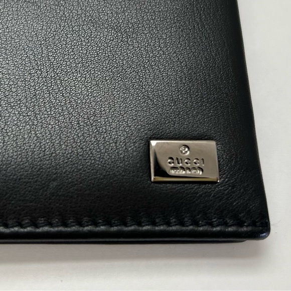 Gucci bifold long wallet, black, with box. - Picture 3 of 11